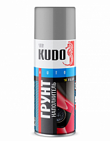 KUDO KU-2201 Грунт-наполнитель 1K автомобильный акриловый серый 520мл 1/6шт